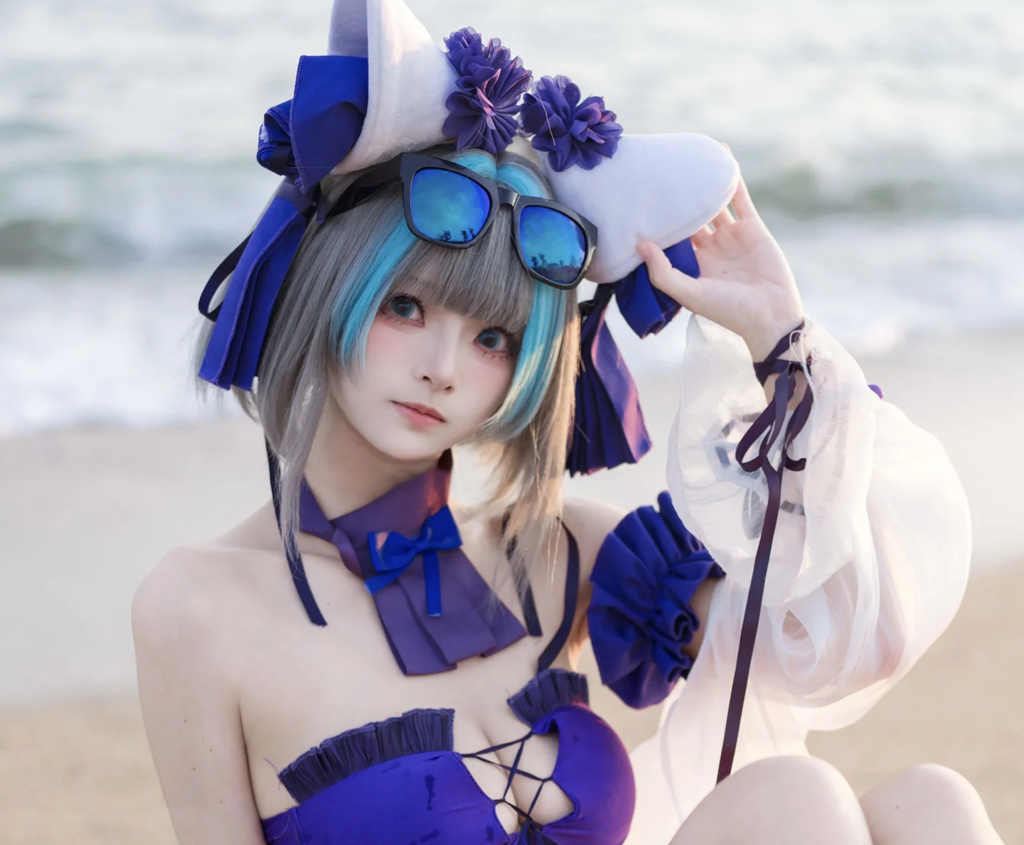 九柒喵 - No.039 碧蓝航线·柴郡泳装 [26P-194MB] tg@simisebaisi 【丝足阁】015.webp